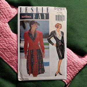 Butterick 5062 ladies sewing pattern Leslie Faye Skirt Suit New size 8-12 Uncut